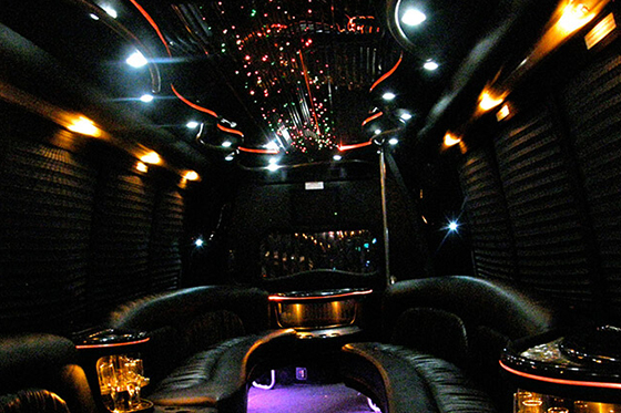 luxurious party bus